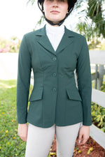 Grand Prix Ladies EQJ 3 Button Show Coat | NY Tech Fabric | New Green
