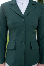 Grand Prix Ladies EQJ 3 Button Show Coat | NY Tech Fabric | New Green
