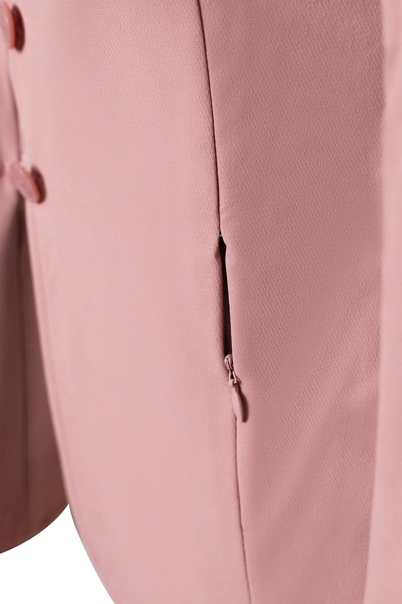 Grand Prix Quinn Show Jacket 4 Button Front with Hidden Zipper Closure | Rose