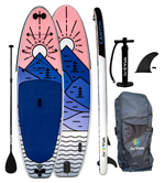 GrandSol Canyon Pack 11’ 4” Inflatable Paddle Board + Paddle, Pump, Detachable Fin, & Carrying Case