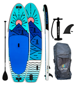 GrandSol Canyon Pack 11’ 4” Inflatable Paddle Board + Paddle, Pump, Detachable Fin, & Carrying Case