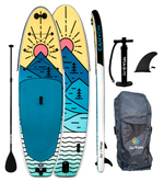 GrandSol Canyon Pack 11’ 4” Inflatable Paddle Board + Paddle, Pump, Detachable Fin, & Carrying Case