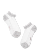 Conte Active Cotton Cropped Women's Socks with Polyamide Sheer Mesh | #20S-27SP(229)