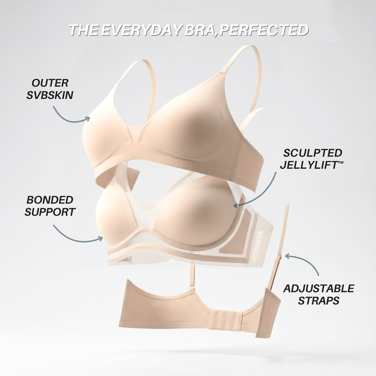 INVISIBLE JellyLift Bra | Seamless Wire-Free