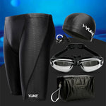 Yuke Men’s Swim Shorts Goggles & Ear-Plug Cap