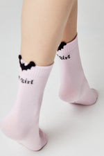 Cotton Socks Conte Classic 245 | Picot "Batgirl"