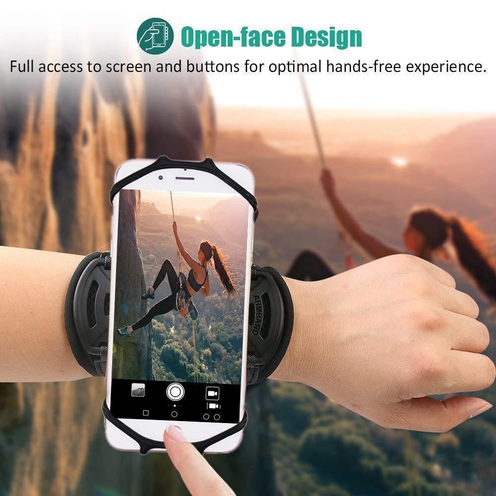 Universal Wristband Phone 4"-6.5" Sports Armband For Cycling Gym Workout