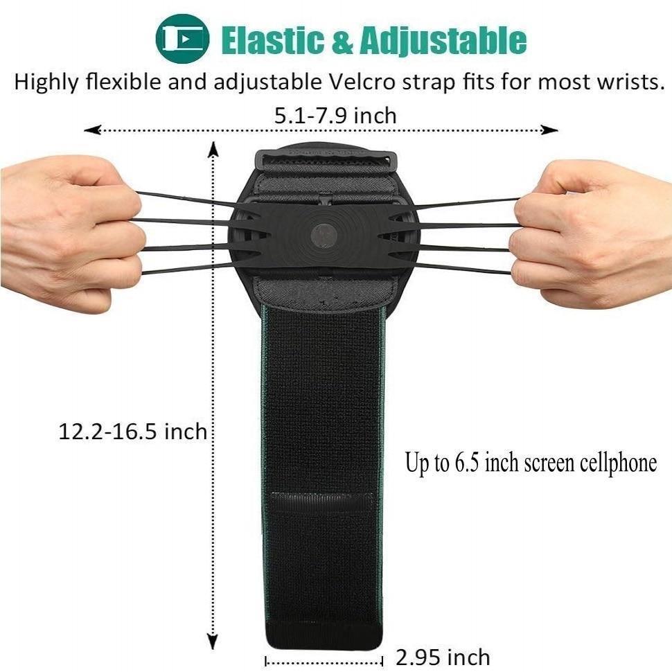 Universal Wristband Phone 4"-6.5" Sports Armband For Cycling Gym Workout