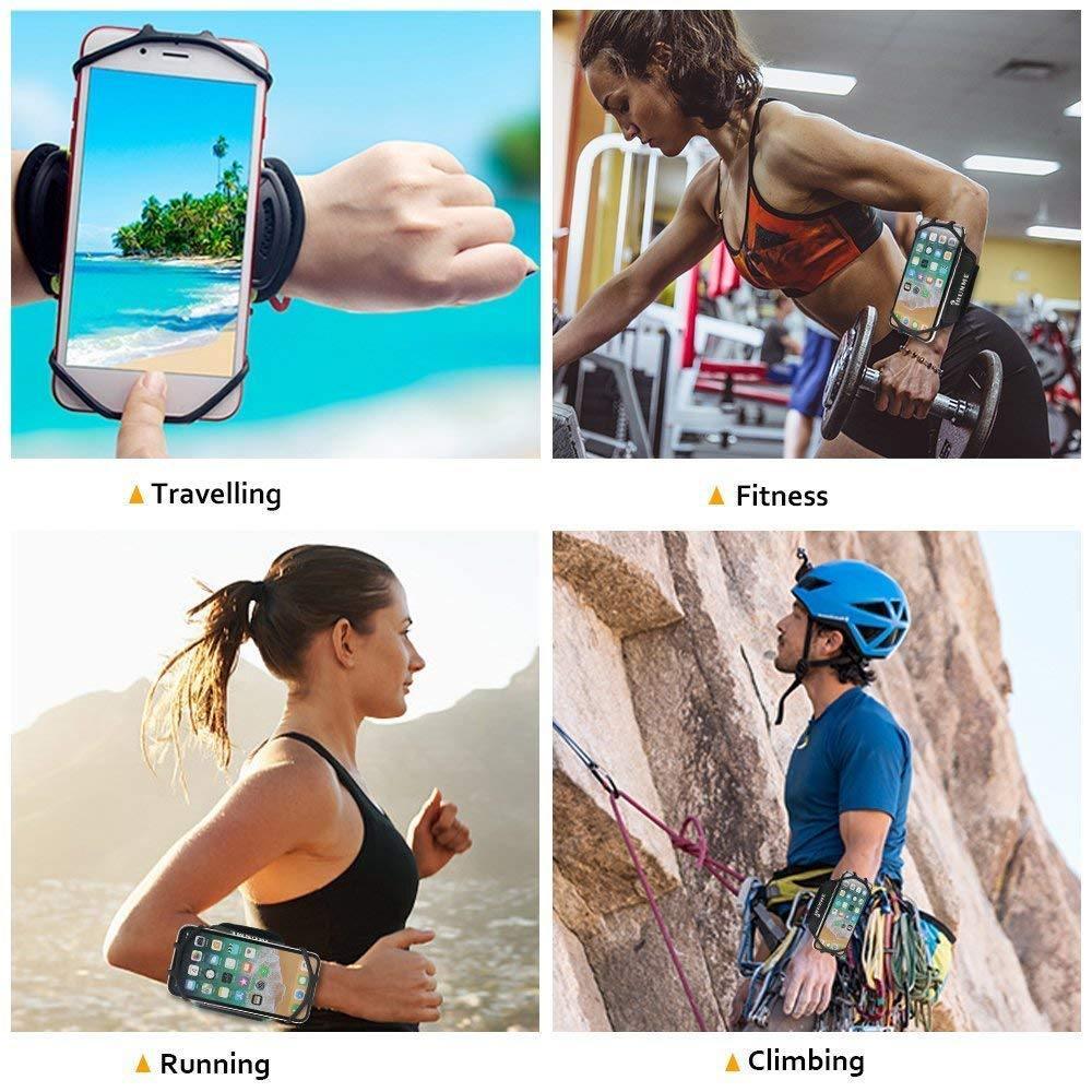 Universal Wristband Phone 4"-6.5" Sports Armband For Cycling Gym Workout