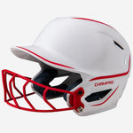 HXE TWO-TONE MATTE SOFTBALL HELMET W/FACEMASK