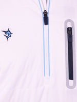 Hampton Pullover Technical Layer | White/Light Blue