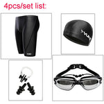 Yuke Men’s Swim Shorts Goggles & Ear-Plug Cap