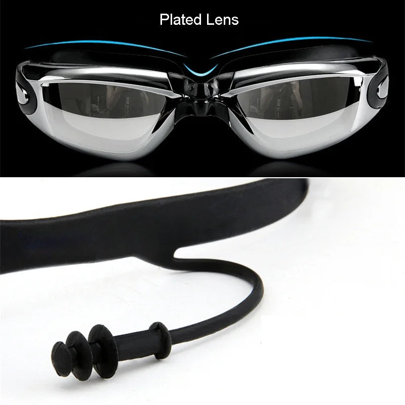 Yuke Men’s Swim Shorts Goggles & Ear-Plug Cap