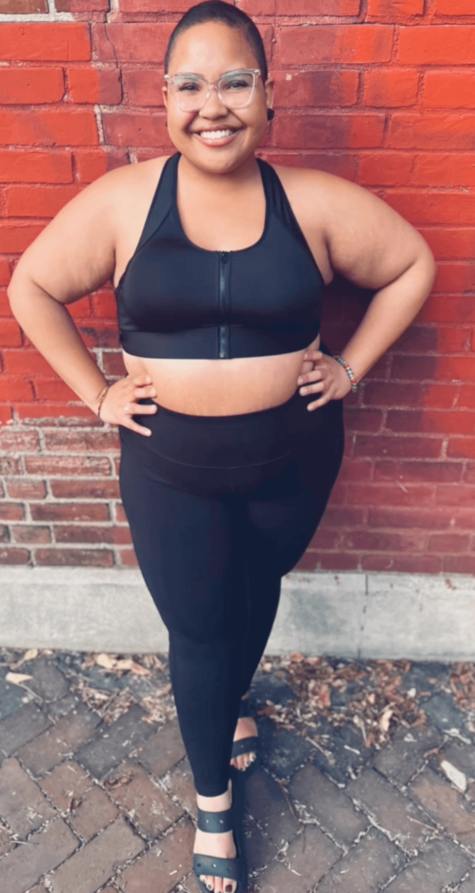 Hero Front‑Closure Sports Bra | Black