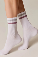 Conte Active Cotton Long Socks with Lurex Stripes
