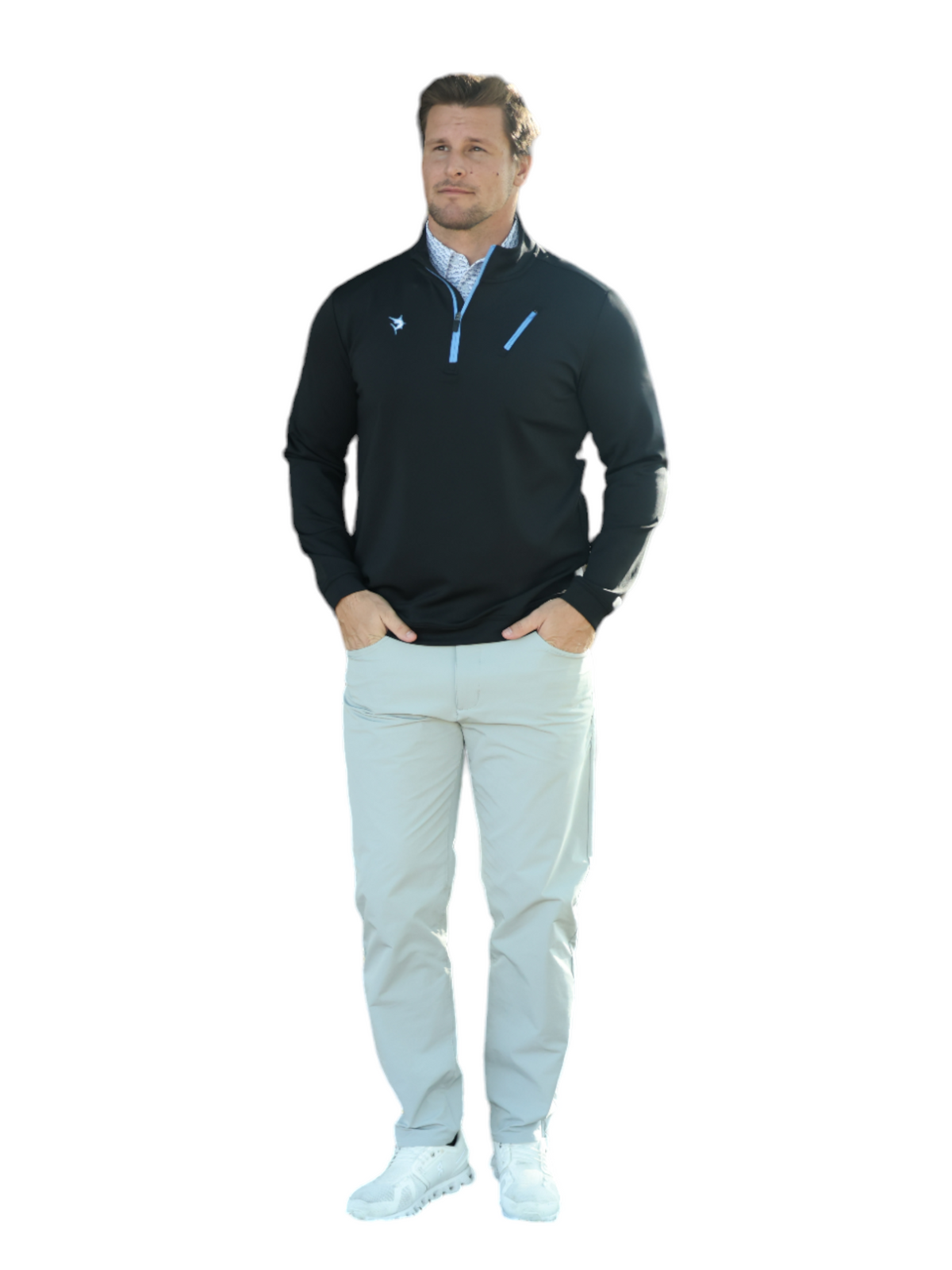 Oceanside Pullover Smooth Stretch | Black