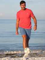 Grander Short Sleeve Performance Tee | Red