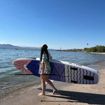 VidaGlide Oasis Pack 10’ 6” Inflatable Paddle Board + Paddle, Pump, Detachable Fin, & Carrying Case