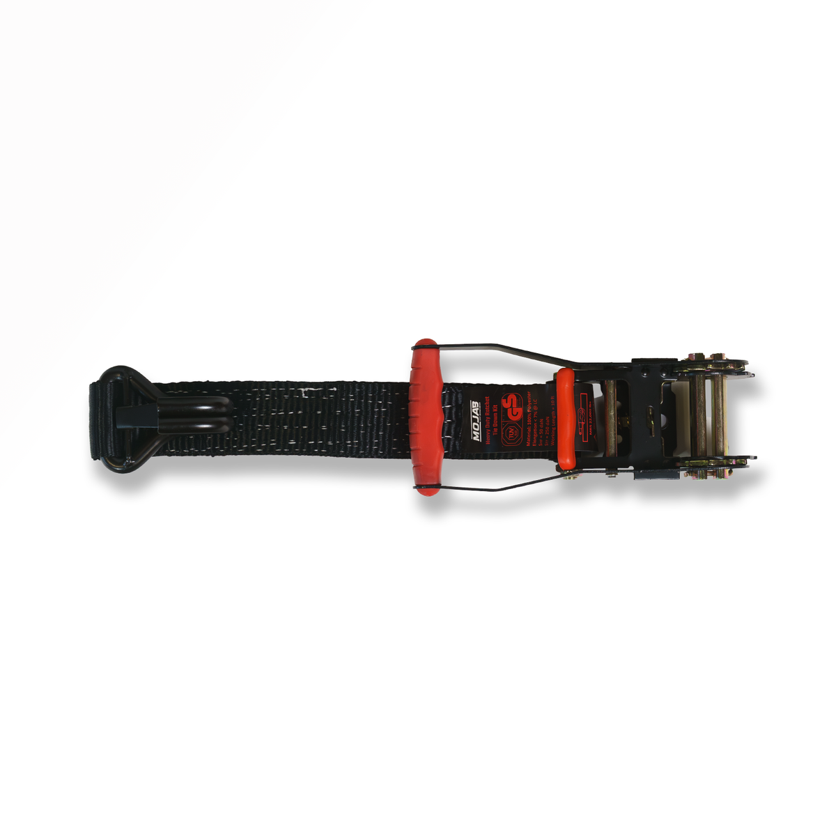 2" x 10' Ratchet Tie-Down (Closed Hook) and 2” x 39” Axle Tie-Down Set (Pack of 4) | Lifetime Warranty