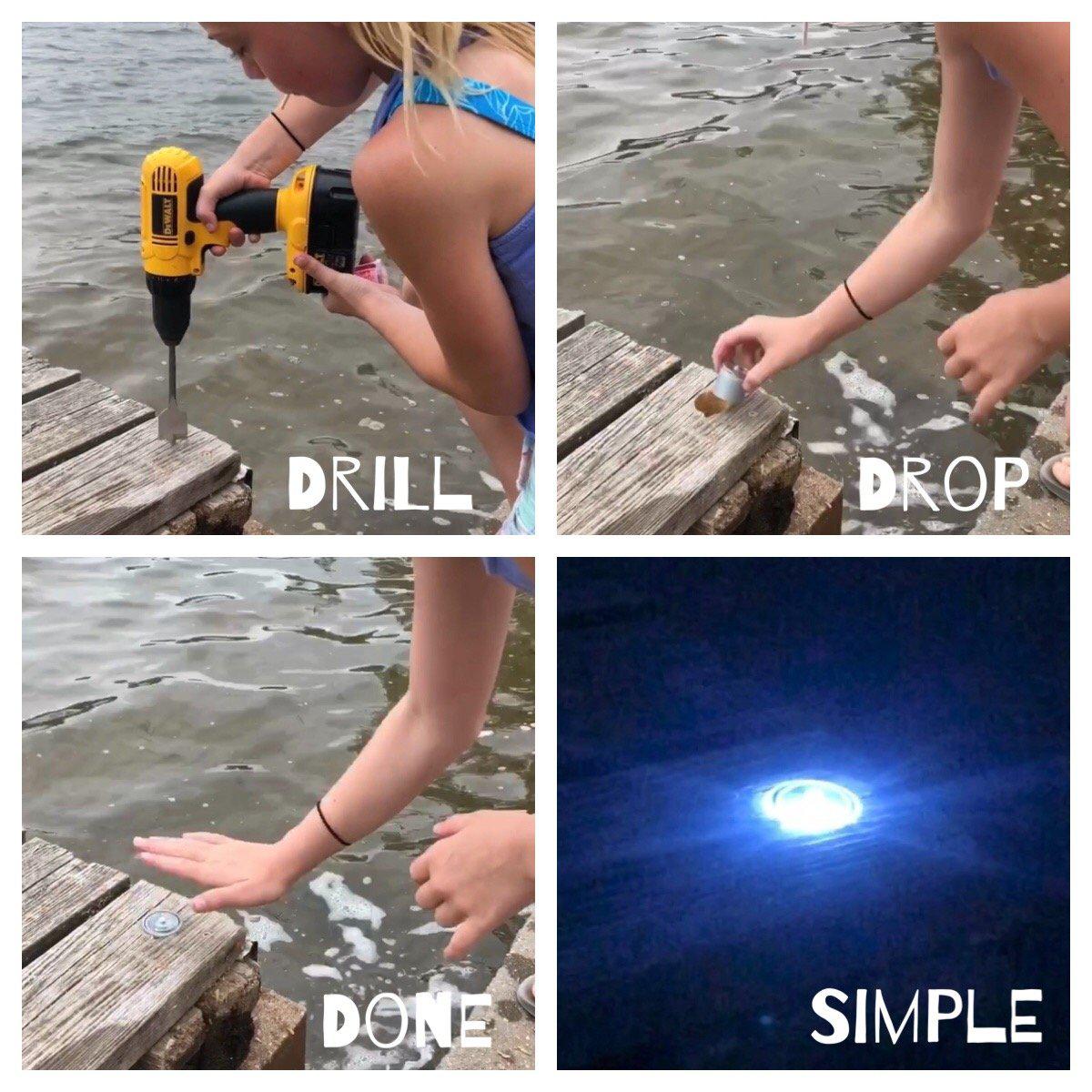LED Dock & Deck Pods | Solar Powered Light Dots