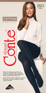 Conte Warm Opaque Women's Tights | 250 Den | 70% Cotton