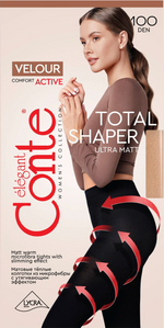 Conte Velour Active 100 Den Microfibra Opaque Shaper Women's Tights | 19С-123СП