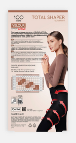 Conte Velour Active 100 Den Microfibra Opaque Shaper Women's Tights | 19С-123СП