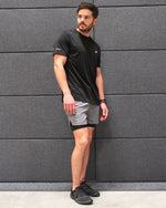 Burk Short Sleeve Shirt | Black with White Logo