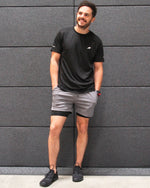 Burk Short Sleeve Shirt | Black with White Logo