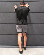Burk Short Sleeve Shirt | Black with White Logo
