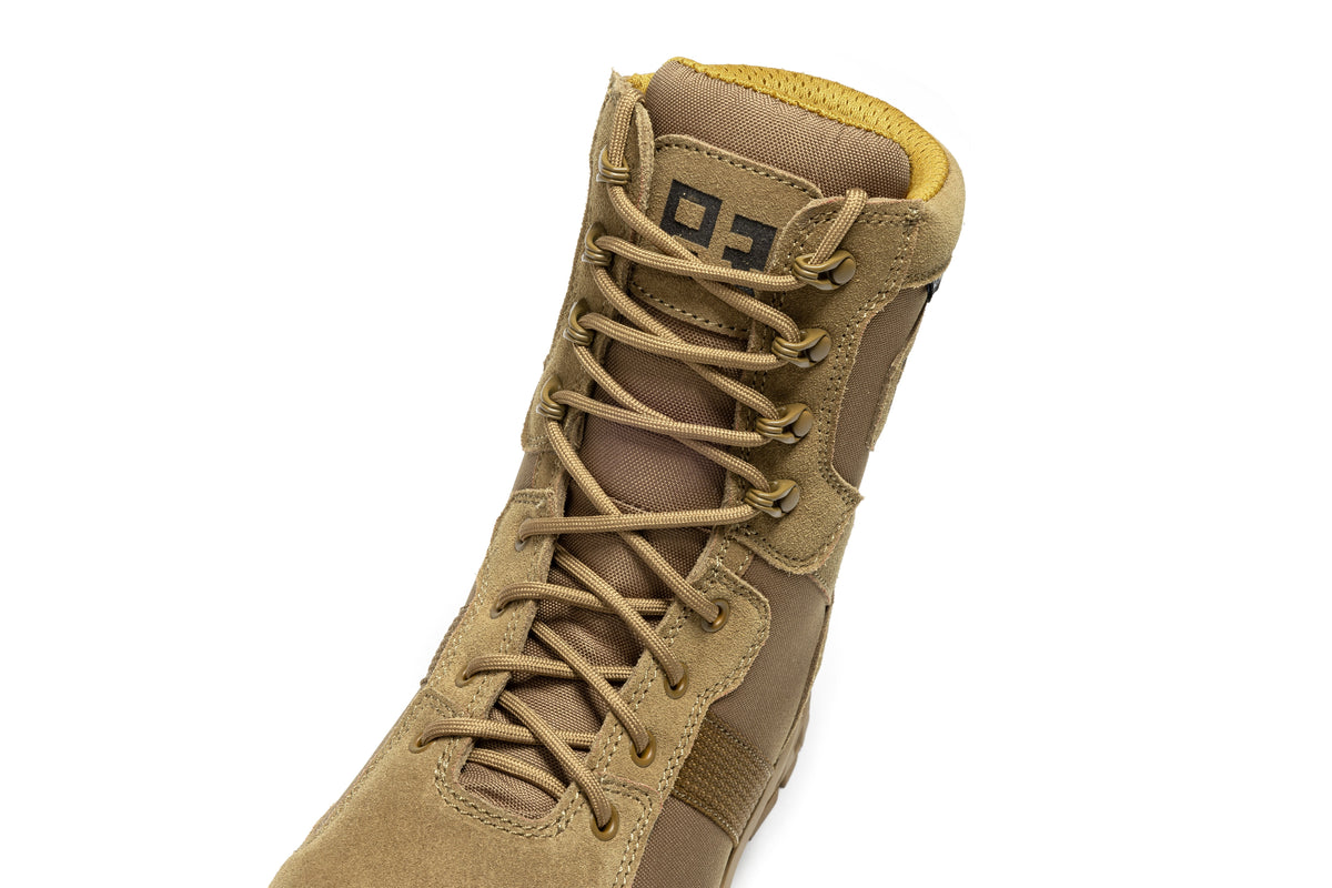 ROCKROOSTER Colmar Coyote 8" Suede Leather Waterproof Tactical & Military Boots | AB500