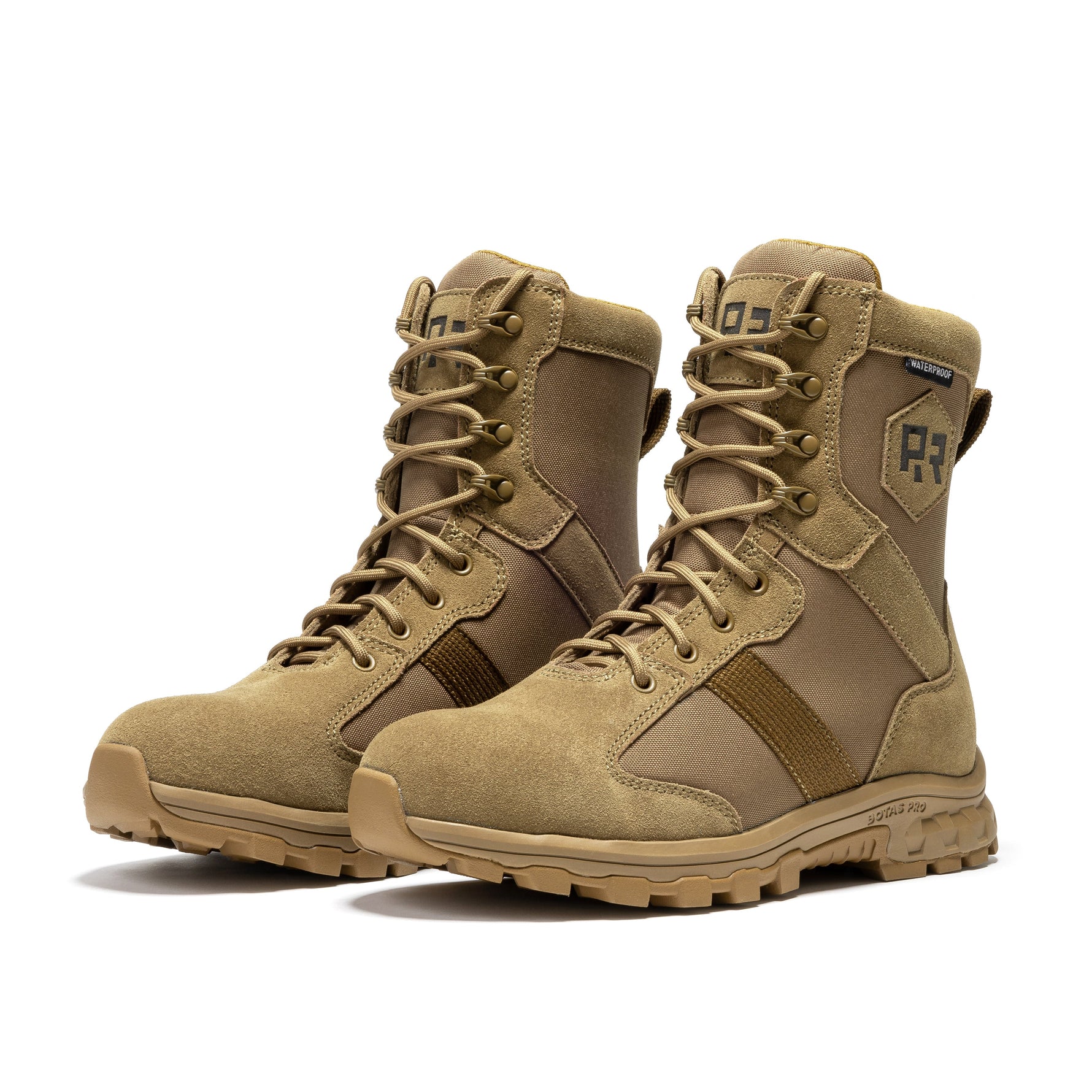 ROCKROOSTER Colmar Coyote 8" Suede Leather Waterproof Tactical & Military Boots | AB500
