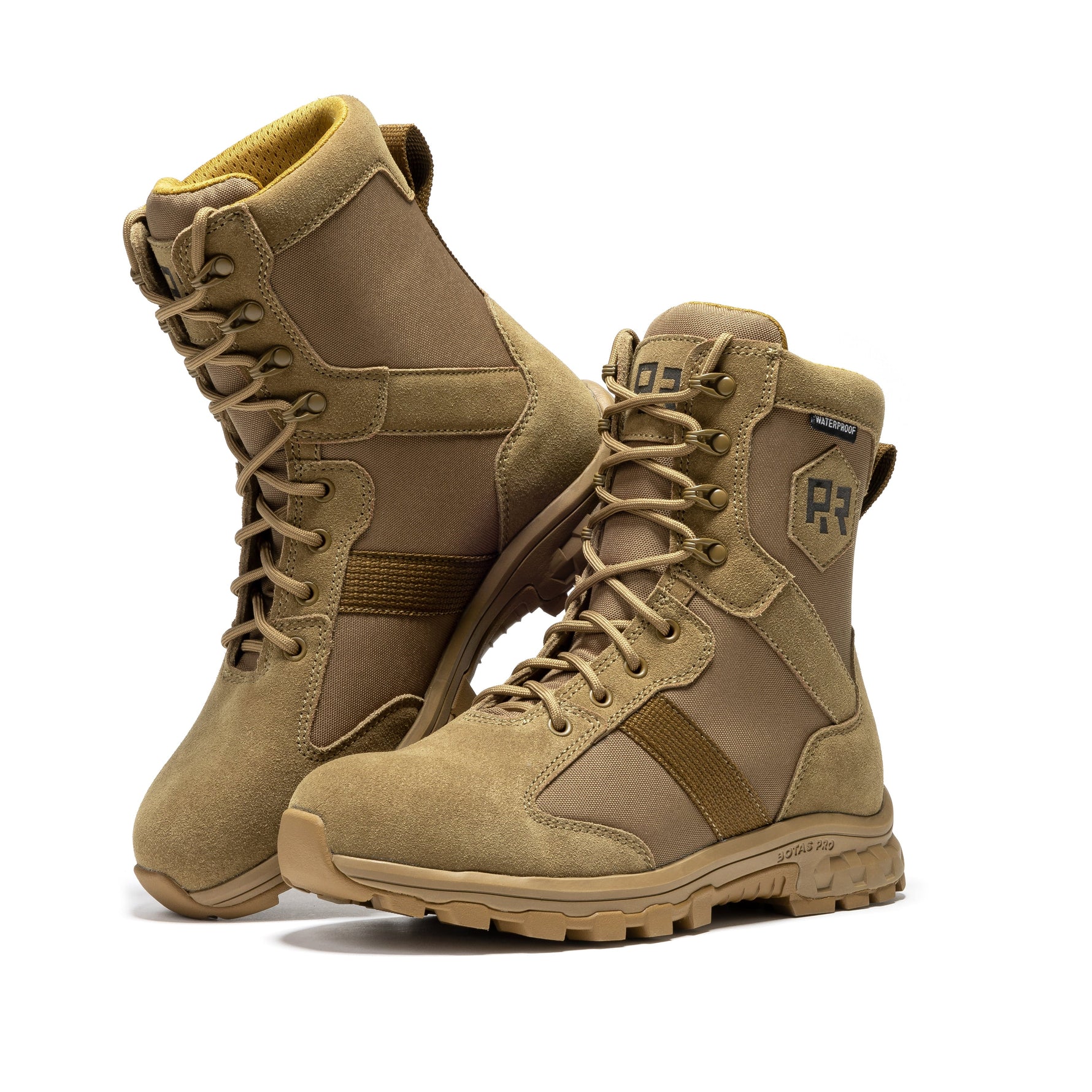 ROCKROOSTER Colmar Coyote 8" Suede Leather Waterproof Tactical & Military Boots | AB500