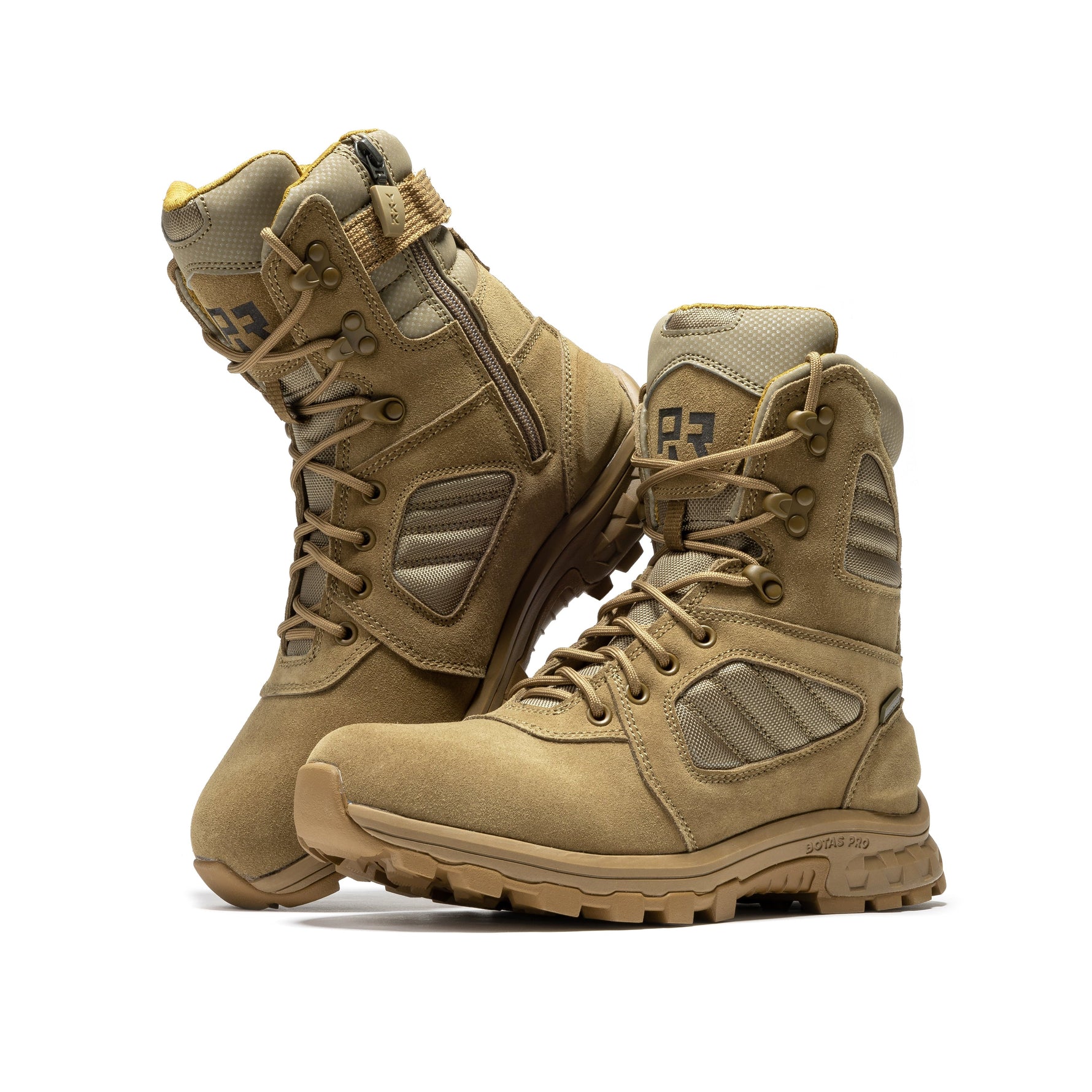 ROCKROOSTER Burano Coyote 8” Suede Leather Waterproof Tactical & Military Boots | AB540