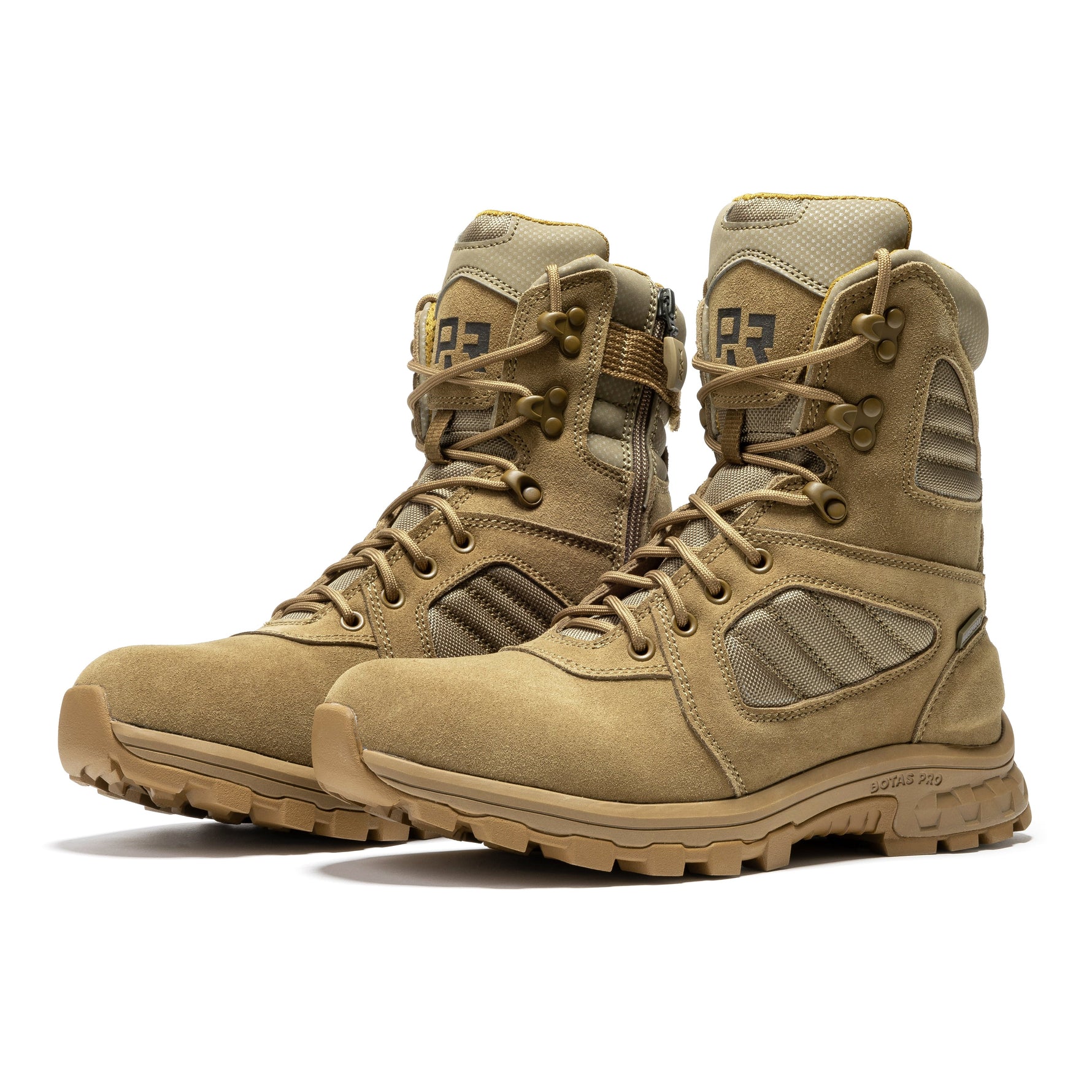 ROCKROOSTER Burano Coyote 8” Suede Leather Waterproof Tactical & Military Boots | AB540