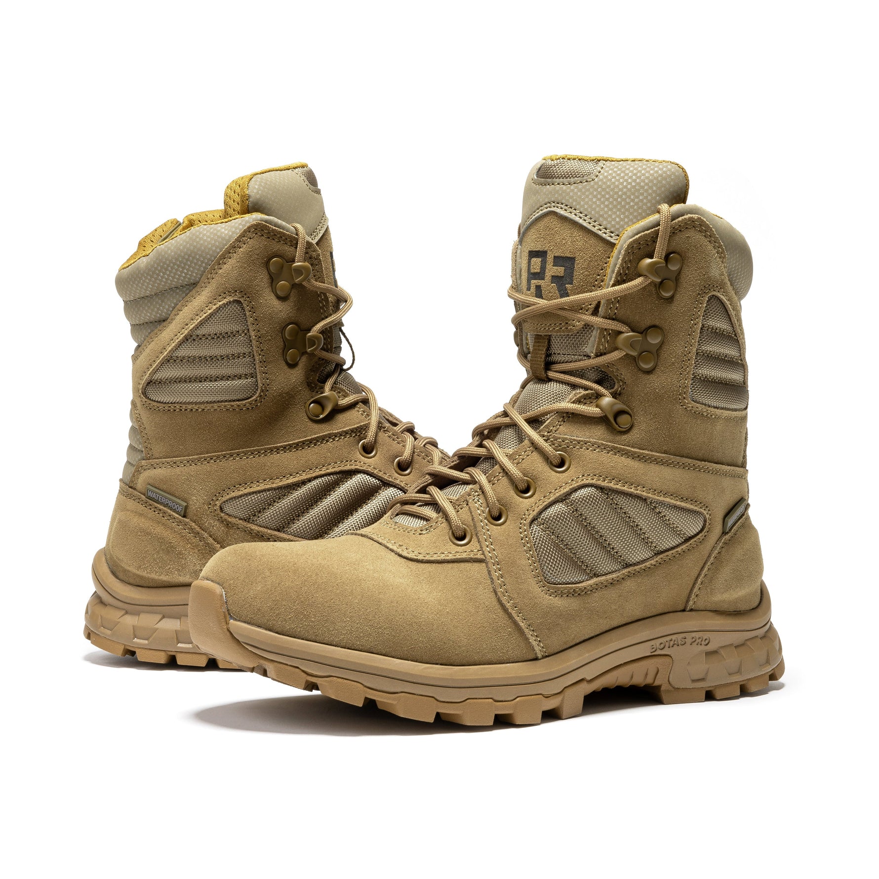 ROCKROOSTER Burano Coyote 8” Suede Leather Waterproof Tactical & Military Boots | AB540