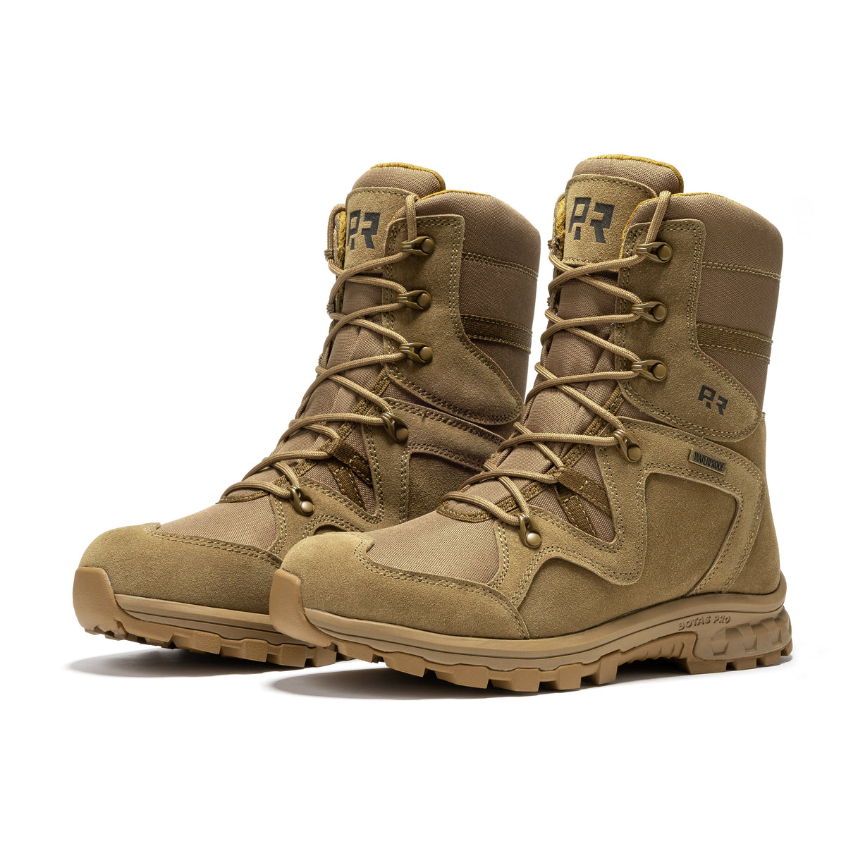 ROCKROOSTER Colmar Coyote 8" Suede Leather Waterproof Tactical & Military Boots | AB520