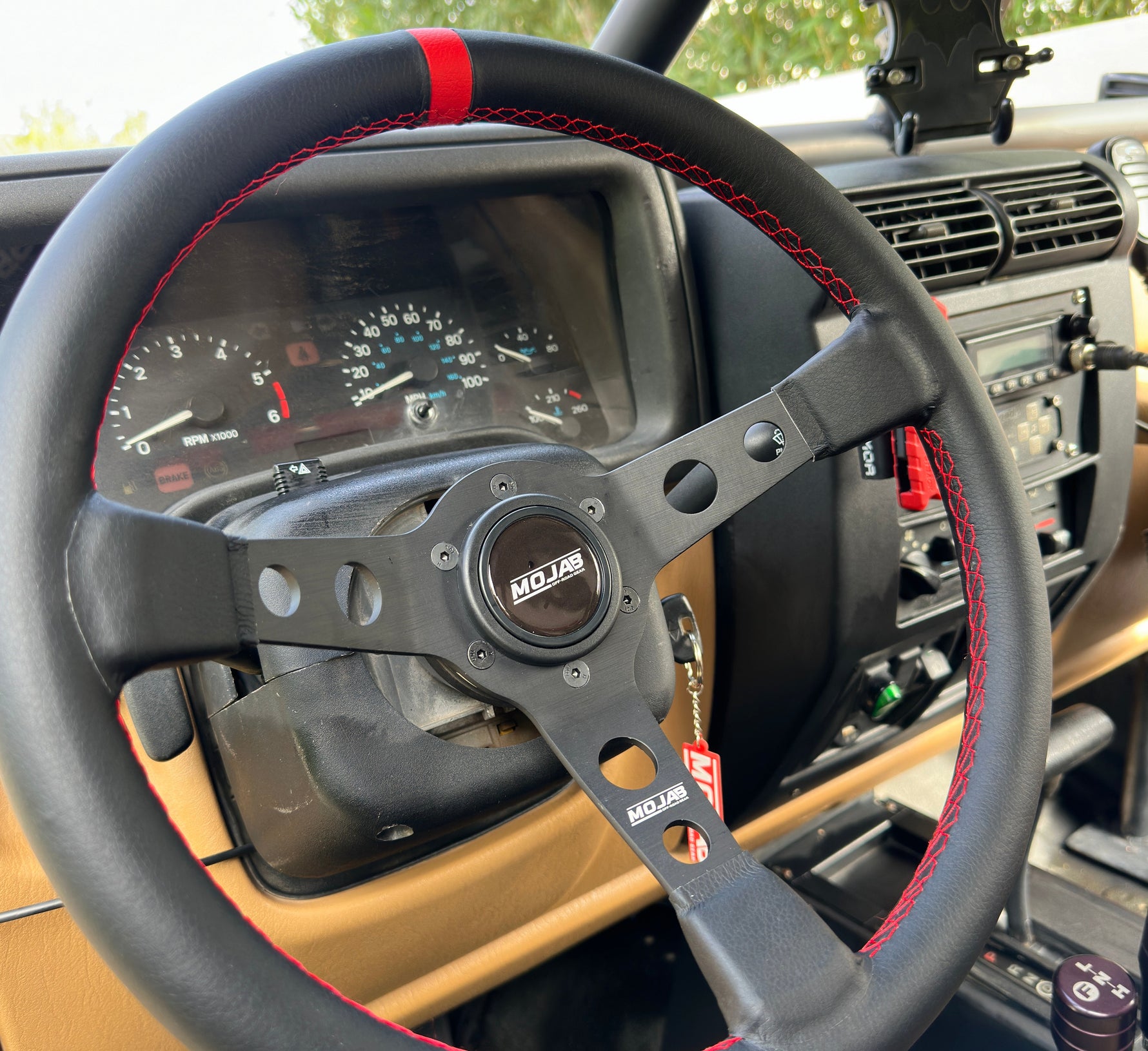 13.5” MOJAB Deep Dish Steering Wheel | Leather or Suede
