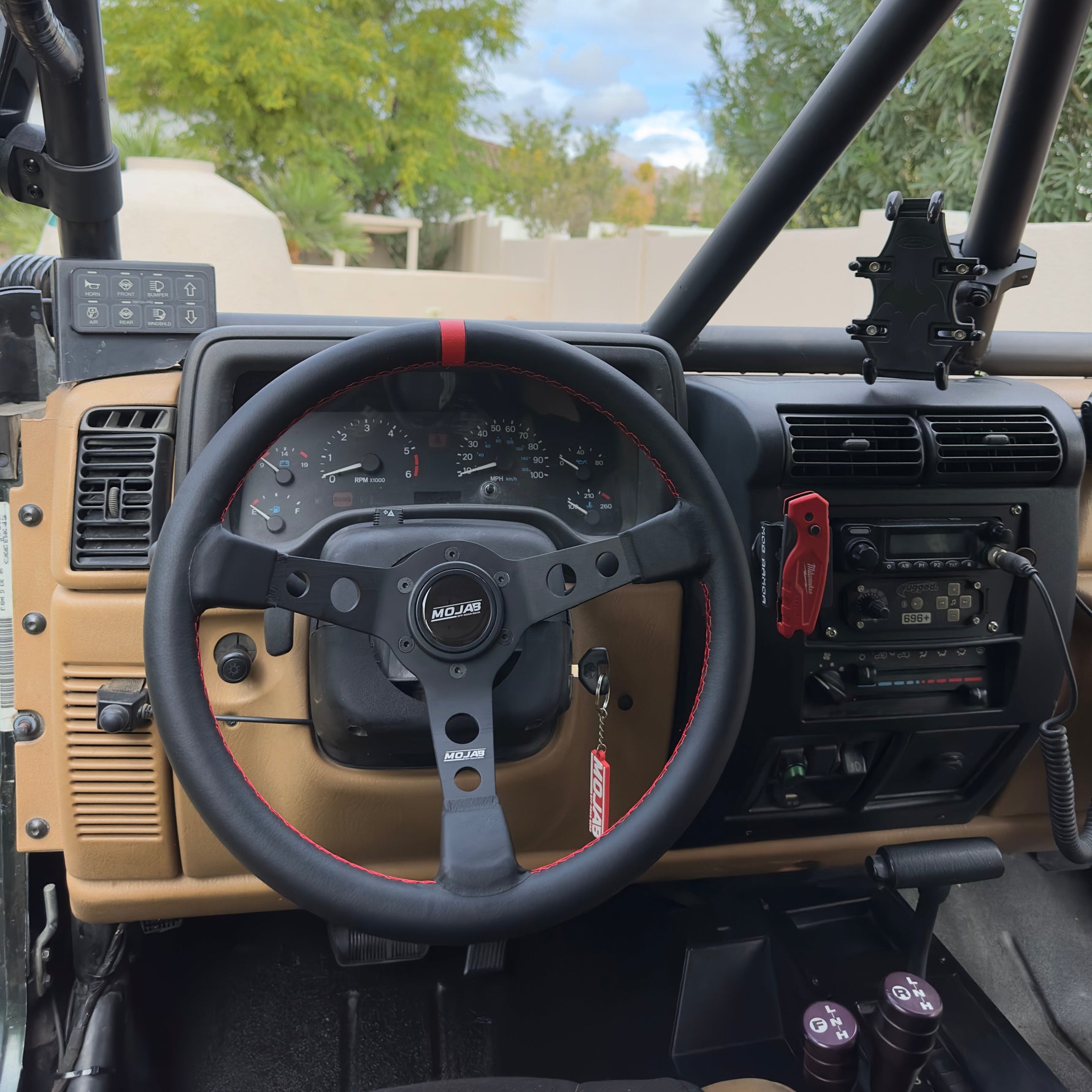 13.5” MOJAB Deep Dish Steering Wheel | Leather or Suede