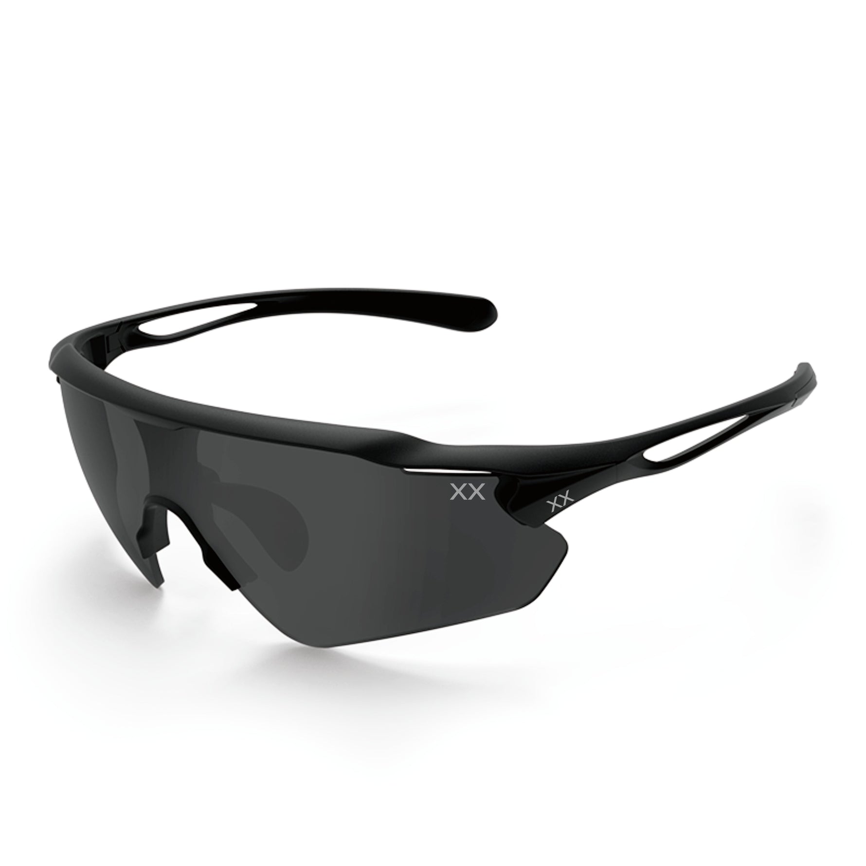 Apex Running Glasses | Black & Light Grey