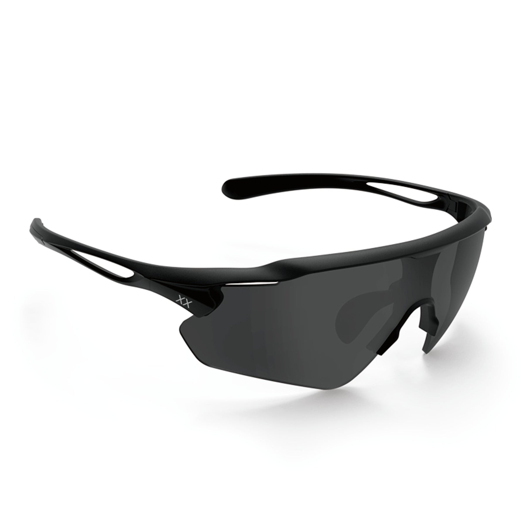 Apex Running Glasses | Black & Light Grey