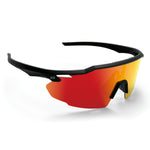 Kill Shot Running Glasses | Black & Orange/Red