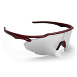 Kill Shot Running Glasses | Burgundy & Silver