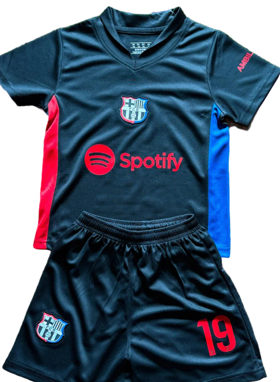 Lamine Yamal Black Barcelona Soccer Jersey | Kids Toddler & Youth Sizes