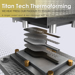 Titan Pro 16MM | Thermoformed Unibody Construction | Foam Injected Walls | T700 Titan Carbon Friction Surface | White with Black Accents