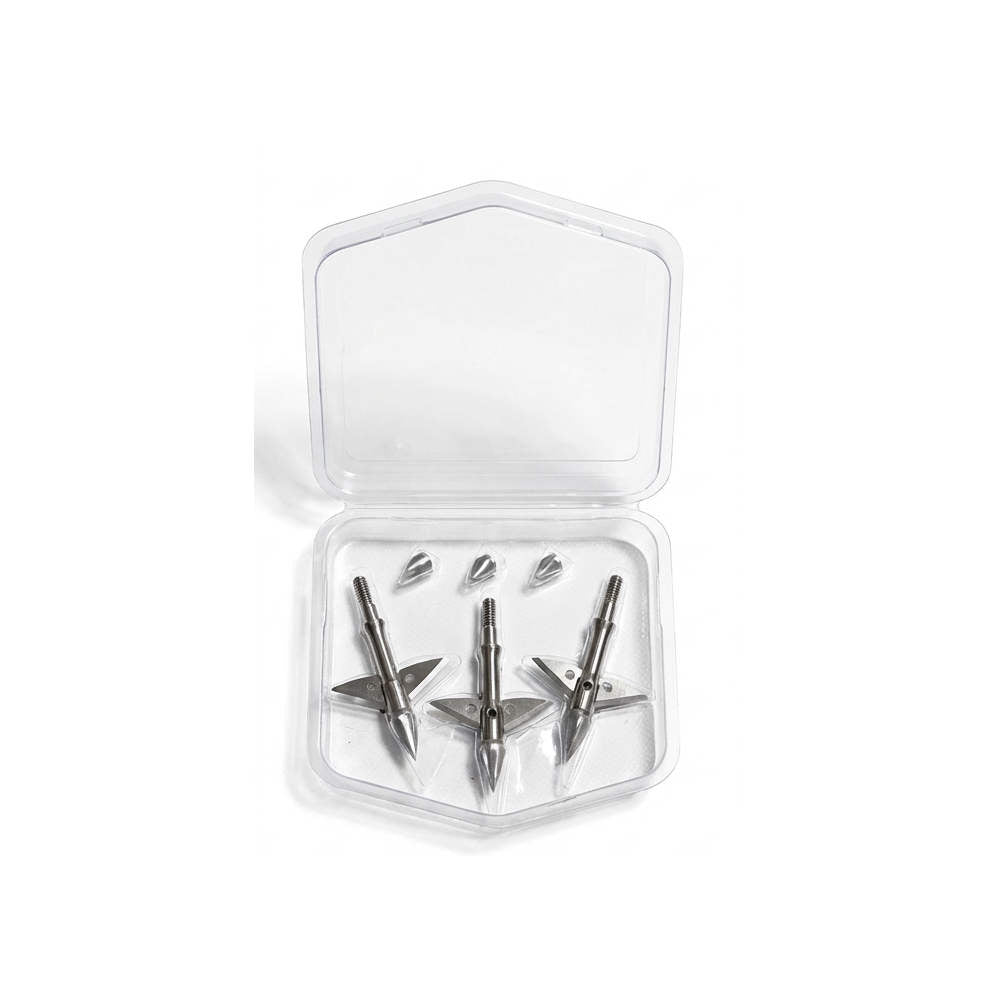 ZEUS TITANIUM  BROADHEADS (3 PACK) PLUS PRACTICE HEAD | COMES WITH BOTH 100/125 GR TIPS