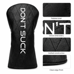 Don’t Suck™ Driver Headcover | Premium Black Diamond Quilted Fit (460cc)