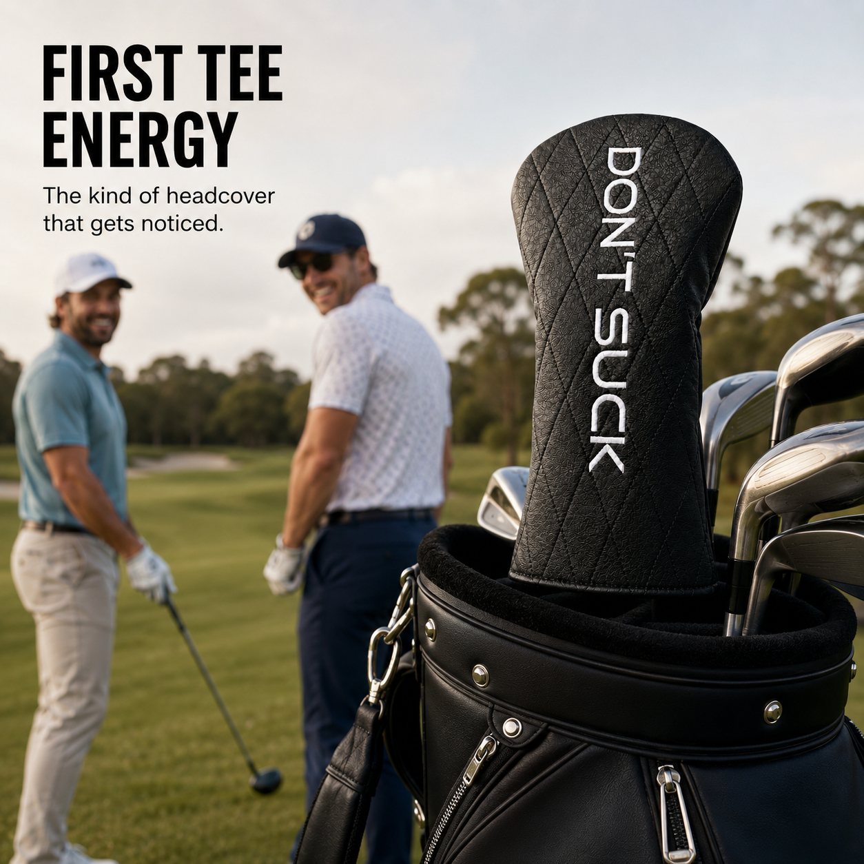 Don’t Suck™ Driver Headcover | Premium Black Diamond Quilted Fit (460cc)