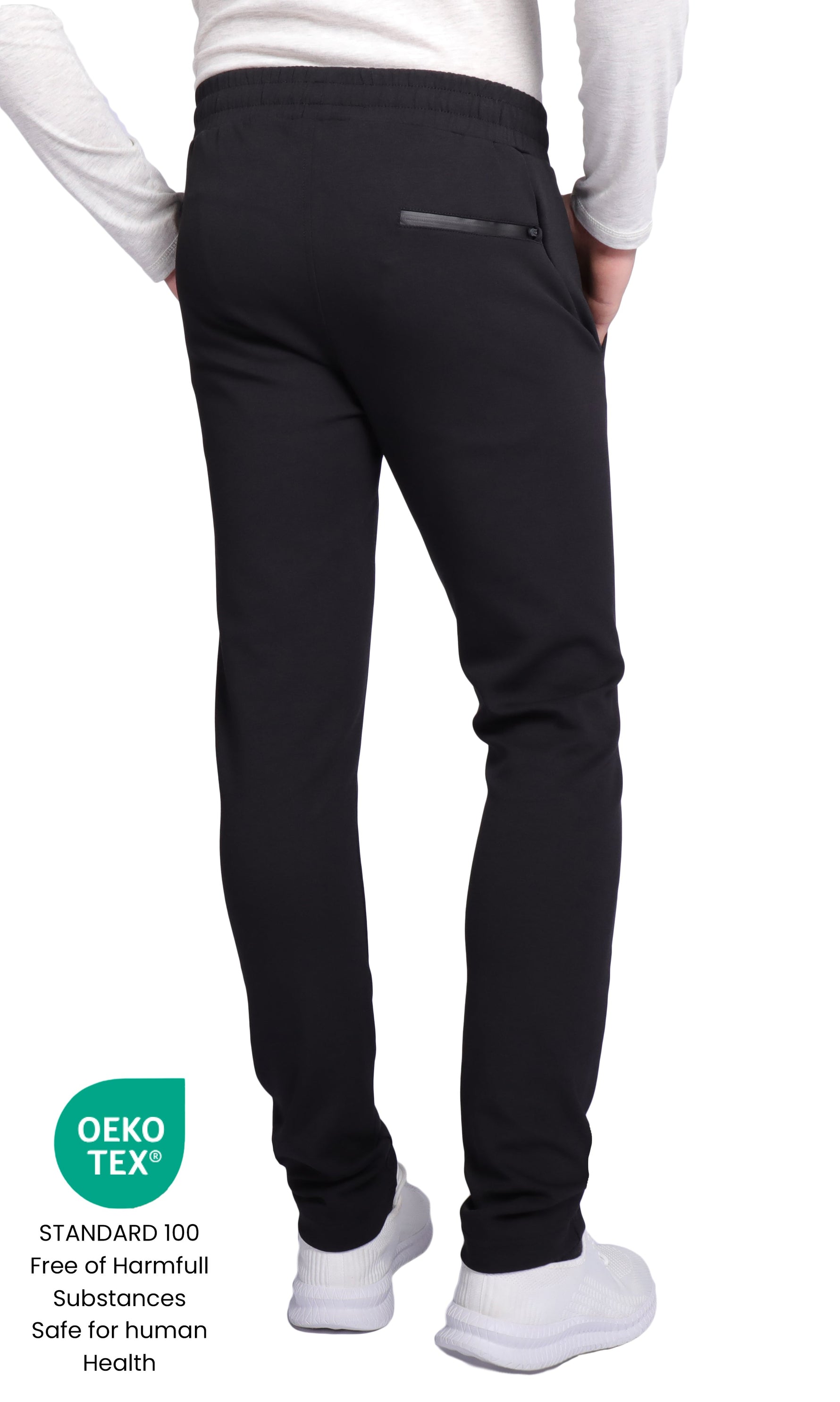 SCR Classic Athleisure Sweatpants in Black | Tapered (Tall Fit)