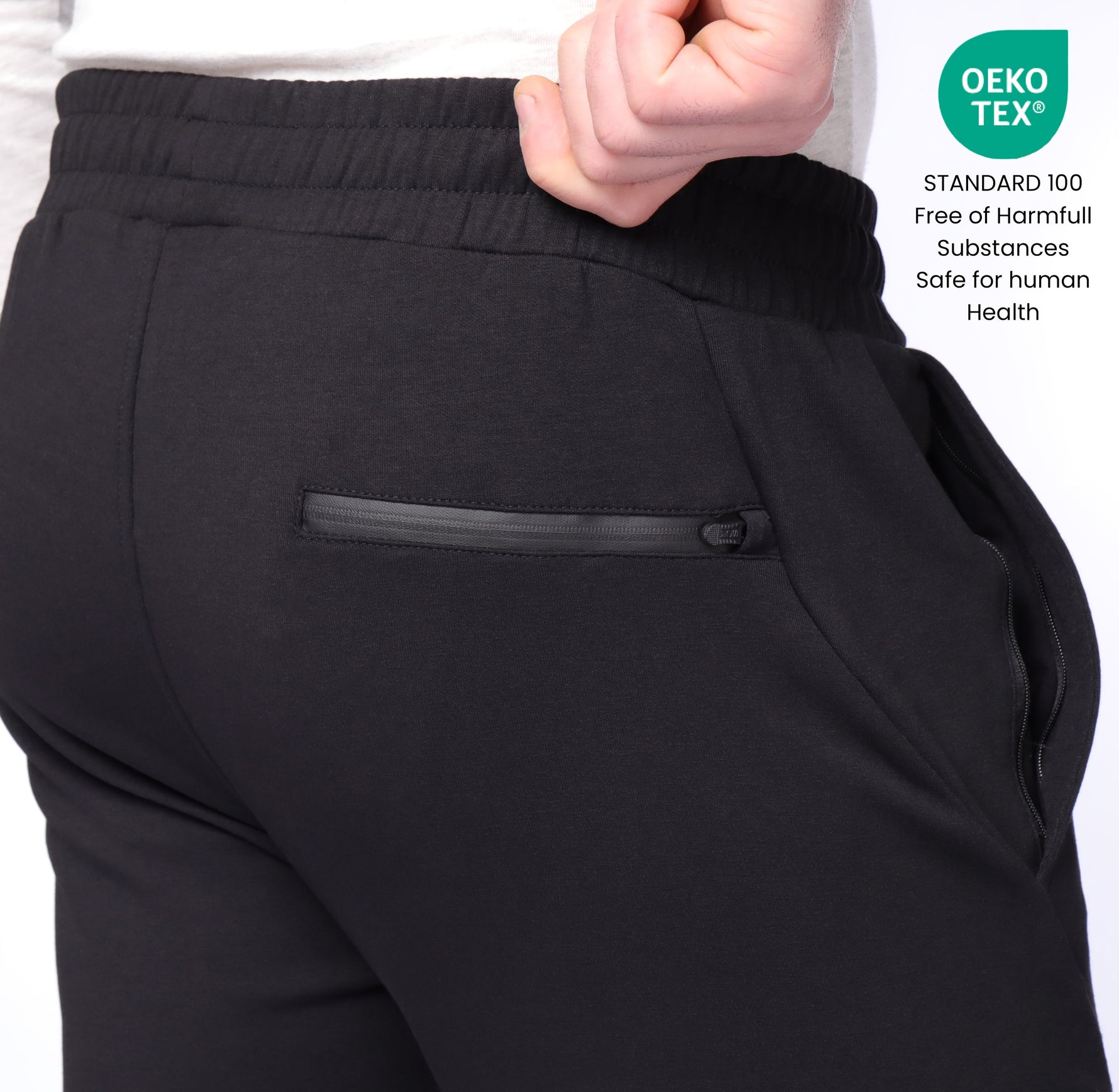 SCR Classic Athleisure Sweatpants in Black | Tapered (Tall Fit)